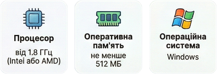 Технічні вимоги до робочого місця касира